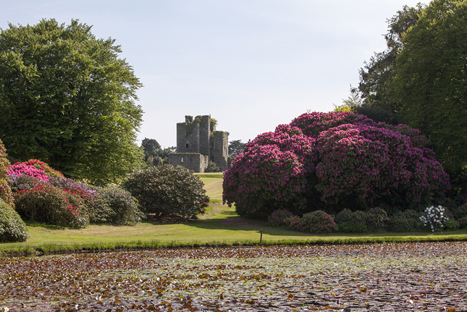 This image has an empty alt attribute; its file name is garden-view-pond.jpg